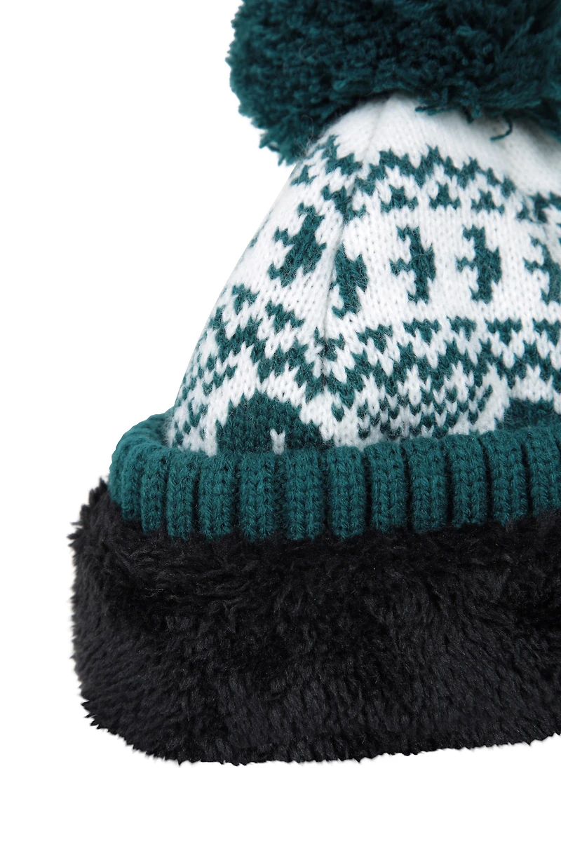 Character Kids Fur Lined Pom Beanie