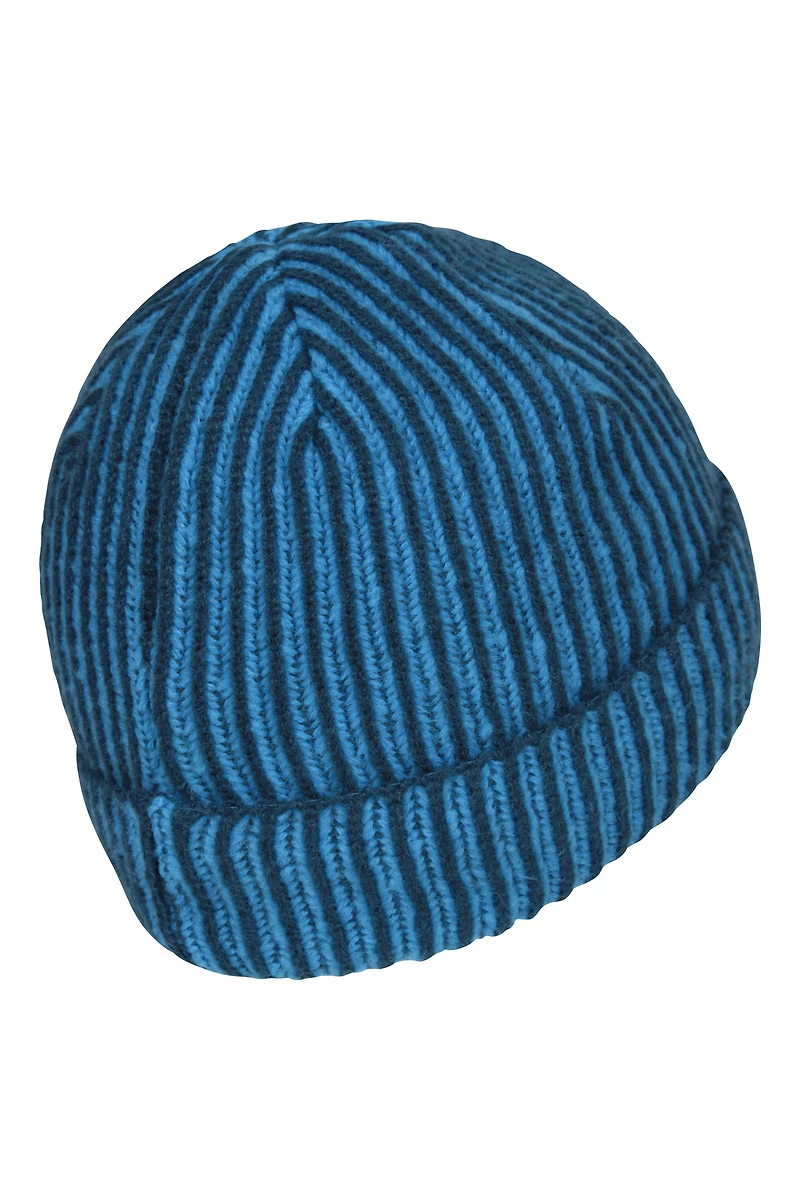 Isotherm Ribbed Kids Fur Lined Beanie Glove Set