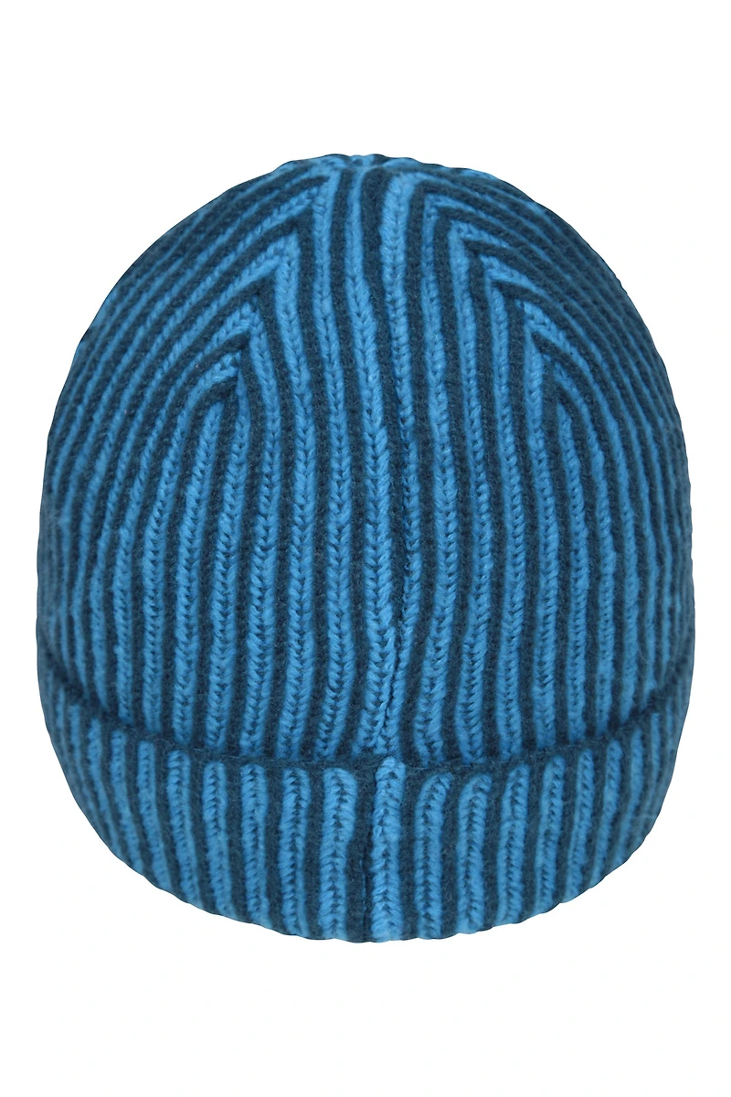 Isotherm Ribbed Kids Fur Lined Beanie Glove Set