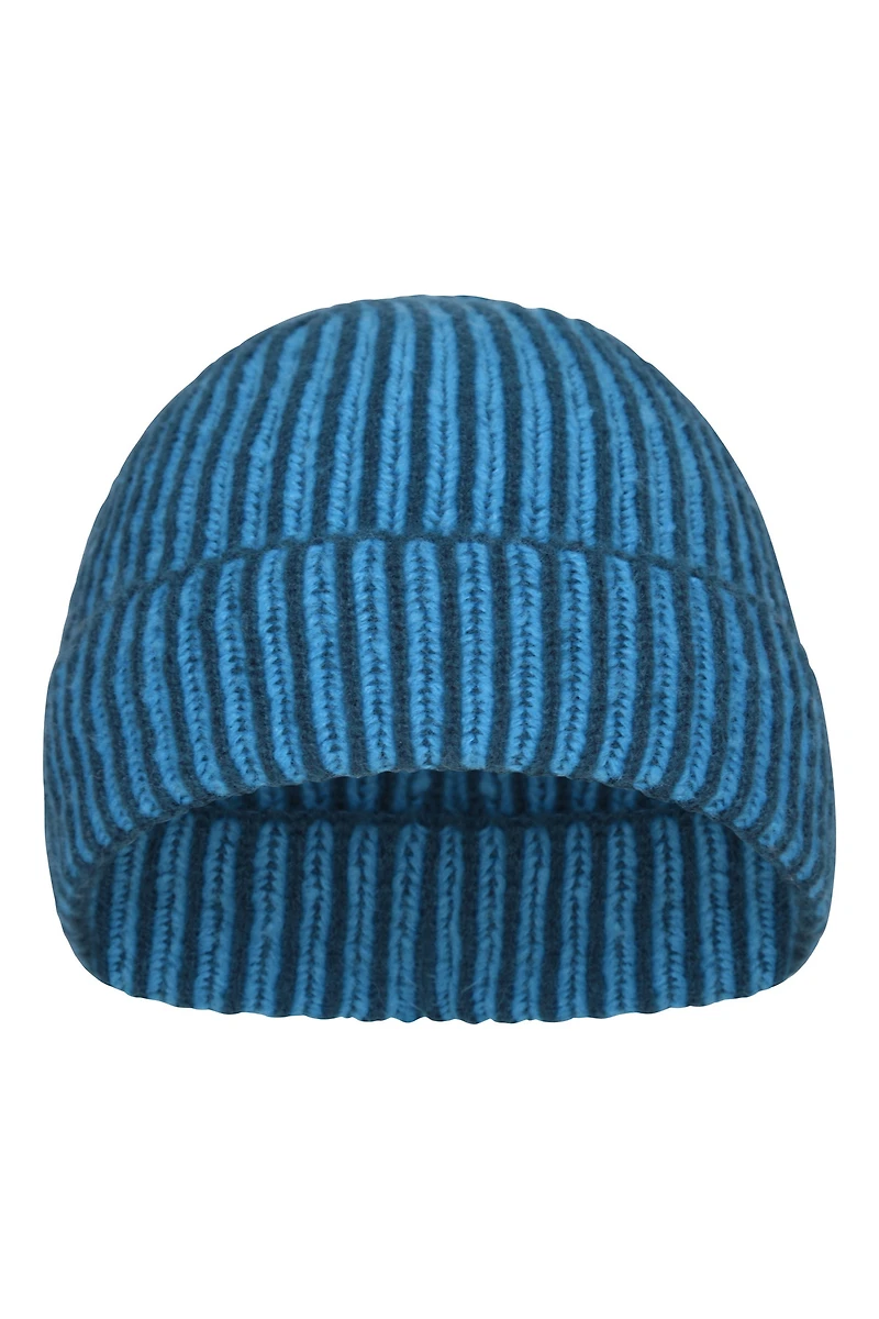Isotherm Ribbed Kids Fur Lined Beanie Glove Set