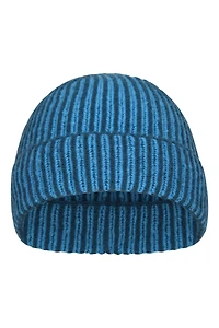 Isotherm Ribbed Kids Fur Lined Beanie Glove Set