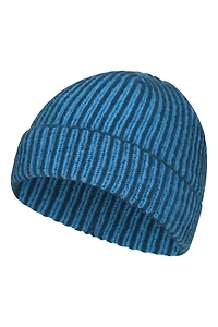 Isotherm Ribbed Kids Fur Lined Beanie Glove Set