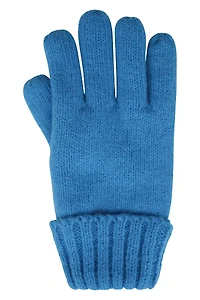 Isotherm Ribbed Kids Fur Lined Beanie Glove Set