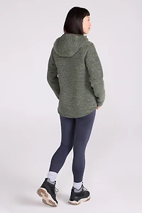 Hayfield Fur Lined Melange Womens Full Zip Fleece