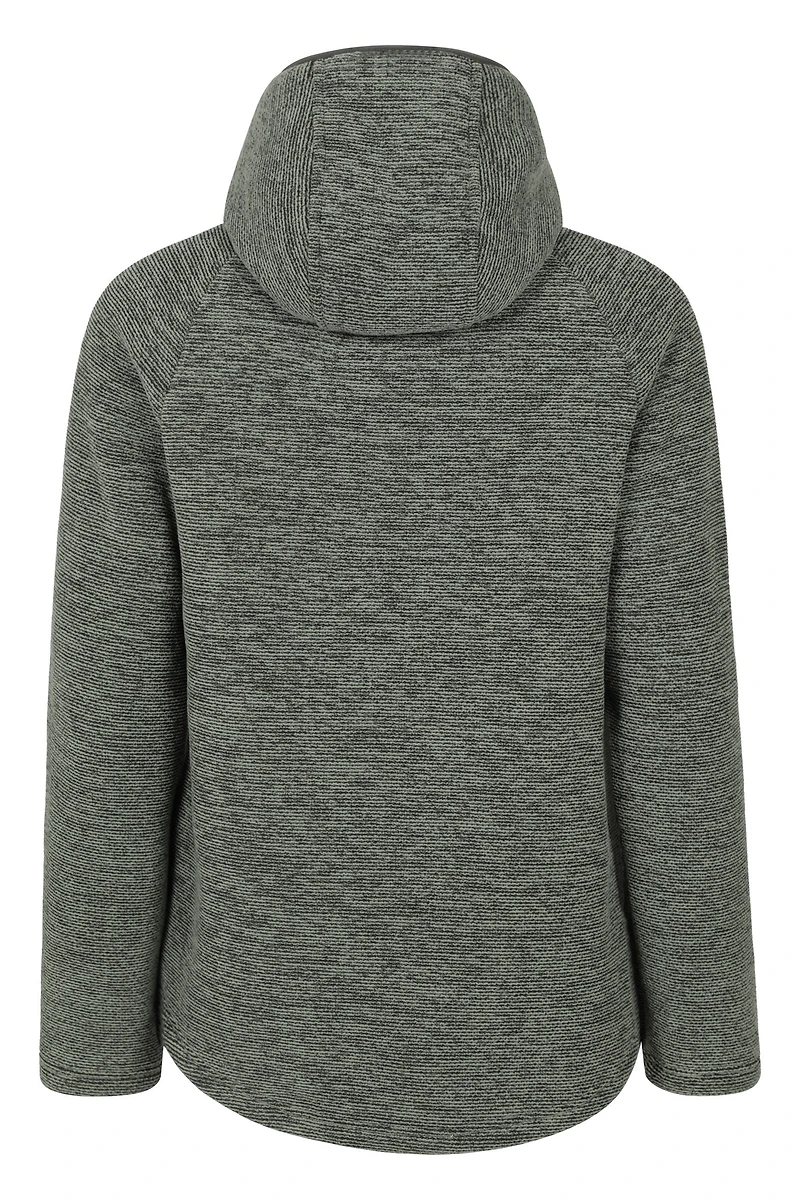 Hayfield Fur Lined Melange Womens Full Zip Fleece