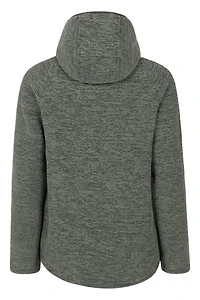 Hayfield Fur Lined Melange Womens Full Zip Fleece