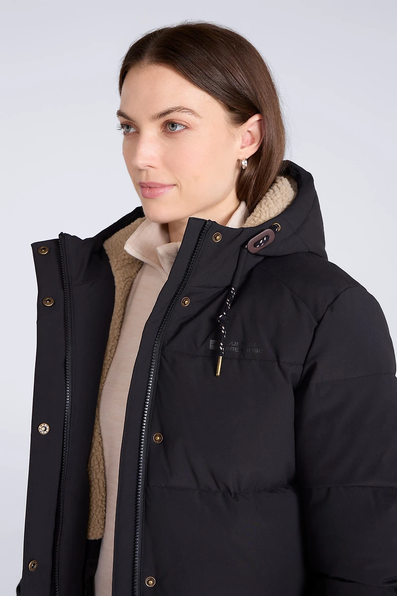 Manta Borg Lined Womens Long Padded Jacket
