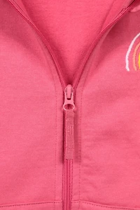 Rainbow Heart Kids Graphic Full Zip Hoodie