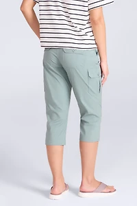 Coastal Stretch Womens Cargo Capri