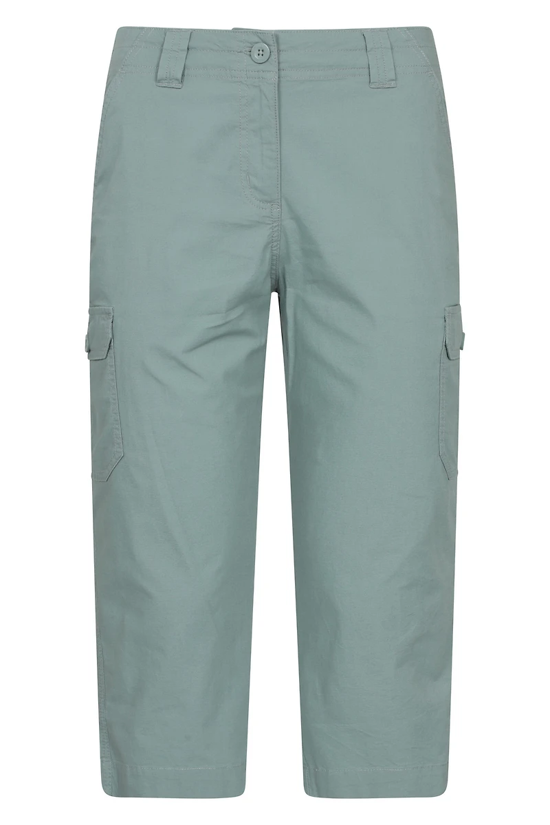 Coastal Stretch Womens Cargo Capri