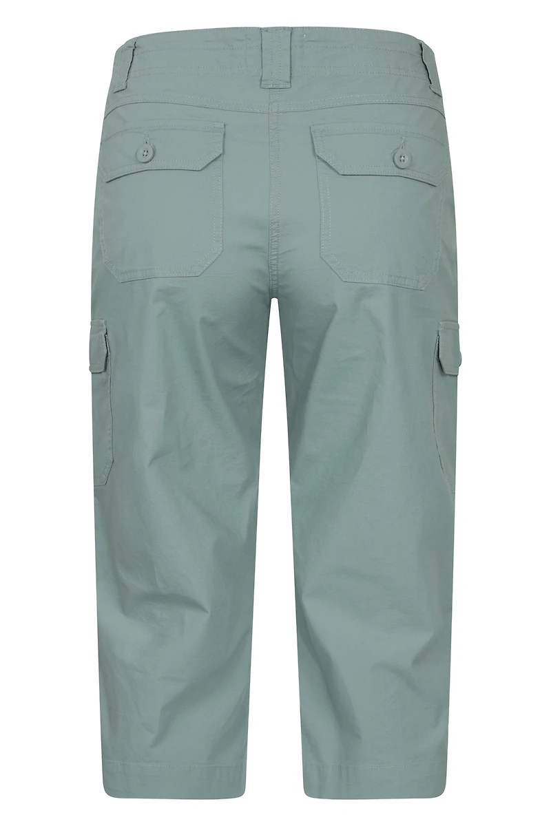 Coastal Stretch Womens Cargo Capri