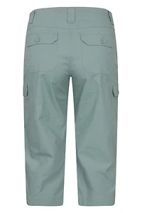 Coastal Stretch Womens Cargo Capri