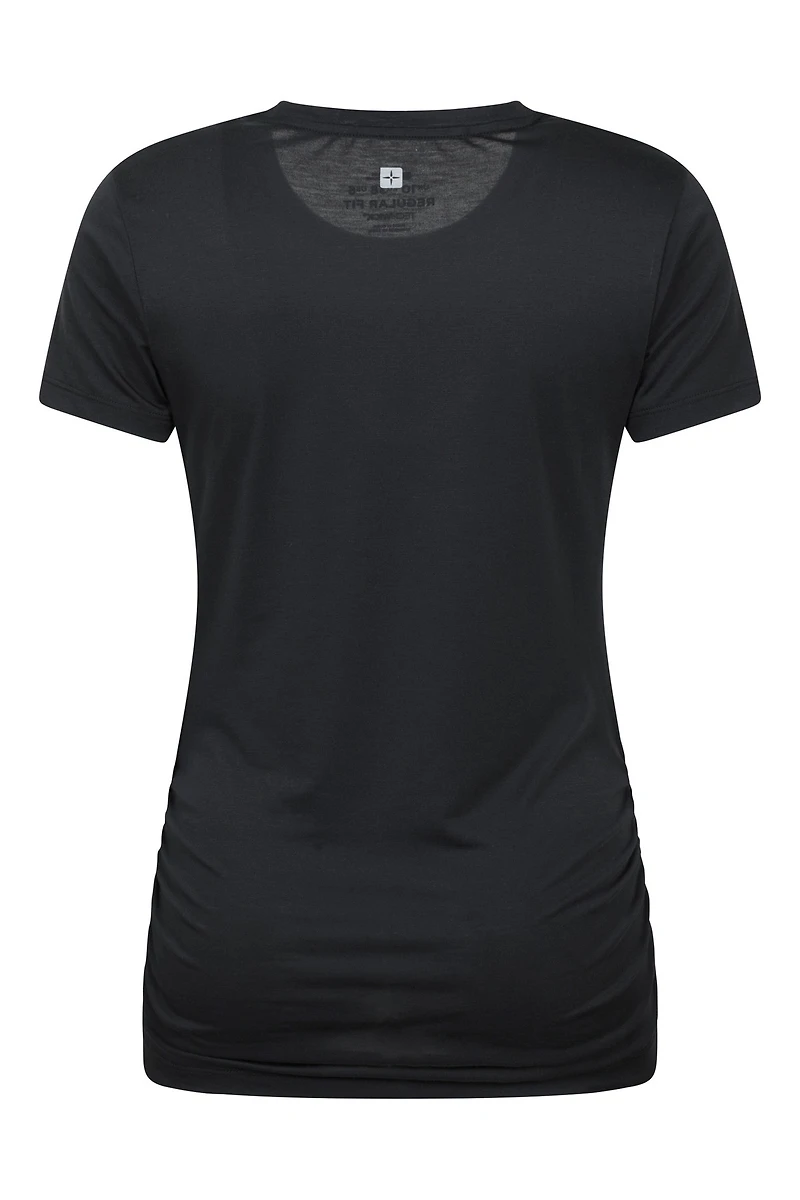 Active Womens Ruched Longline T-Shirt