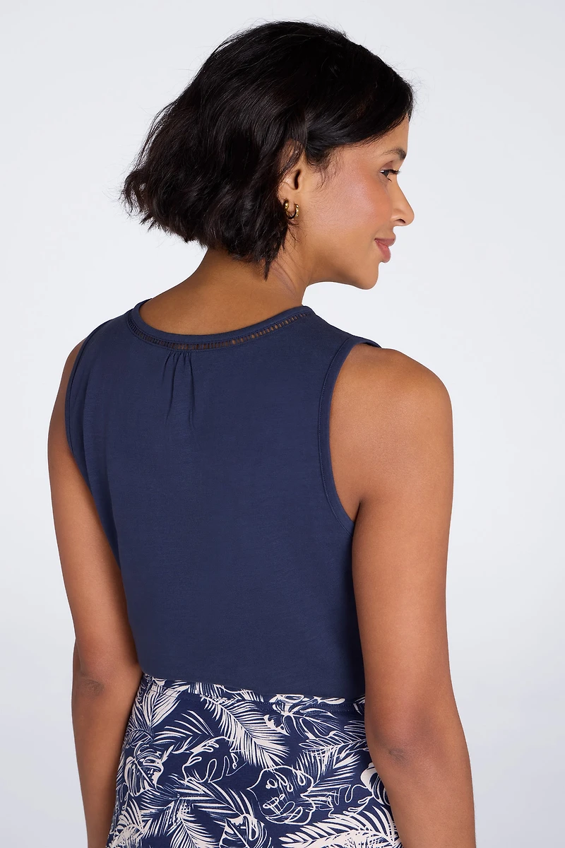 Palma Broderie Womens Vest
