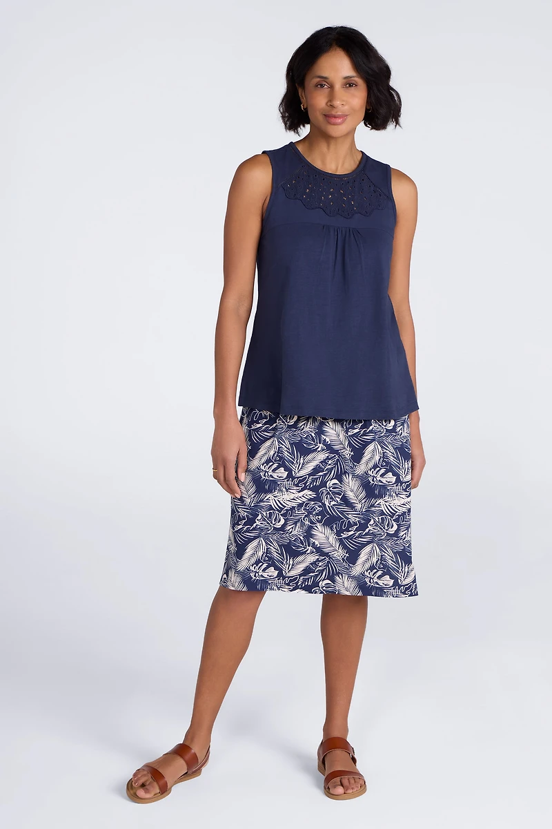 Palma Broderie Womens Vest