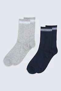 Active Mid Calf Socks - 2 Pack