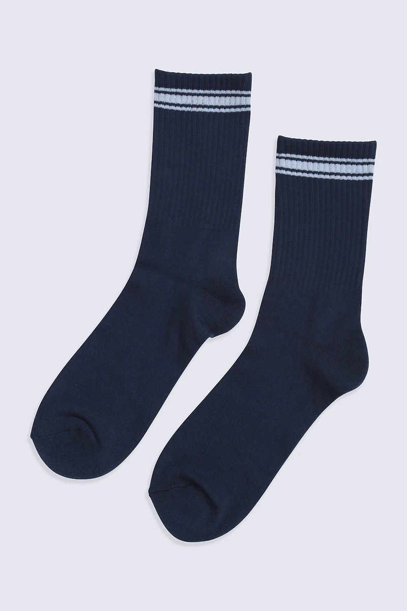 Active Mid Calf Socks - 2 Pack