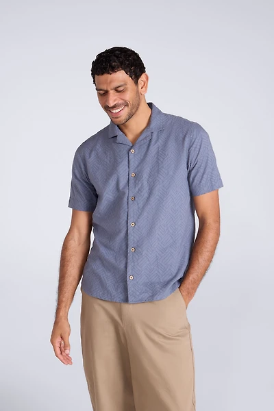 Fiji Mens Textured Shirt