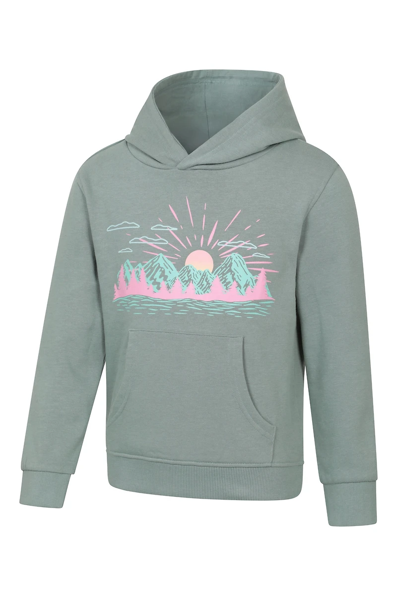Mountain Sunset Kids Hoodie