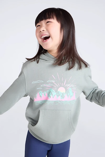 Mountain Sunset Kids Hoodie