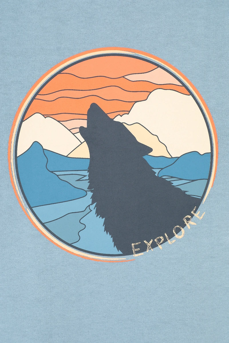 Howling Wolf Kids Hoodie
