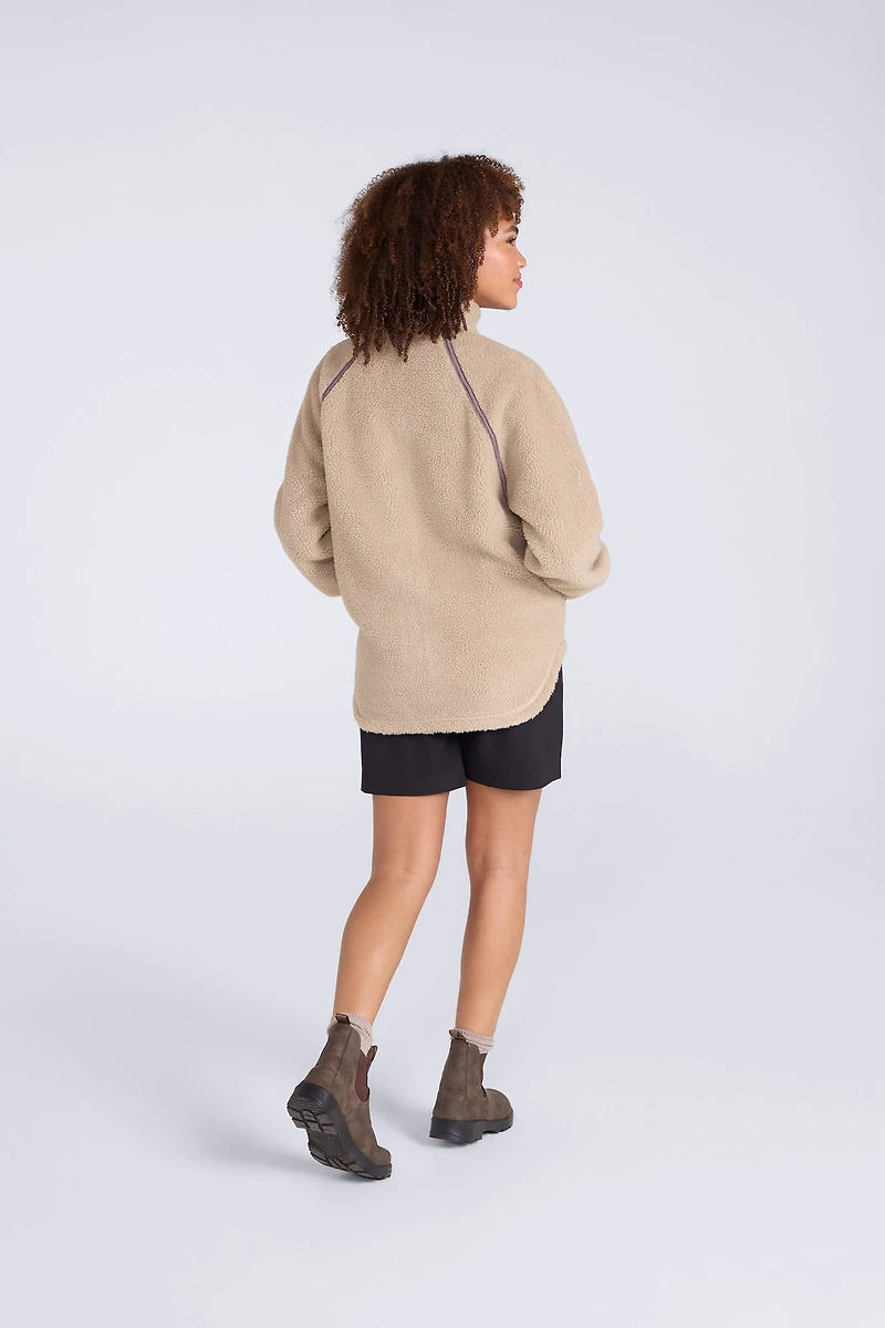 Bonnie Womens Trim Borg Jacket