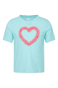 Organza Heart Kids Short Sleeve Tee