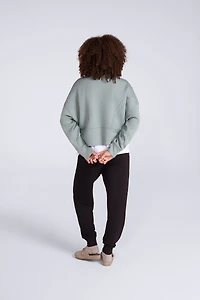 Active Womens Crop Sweatshirt