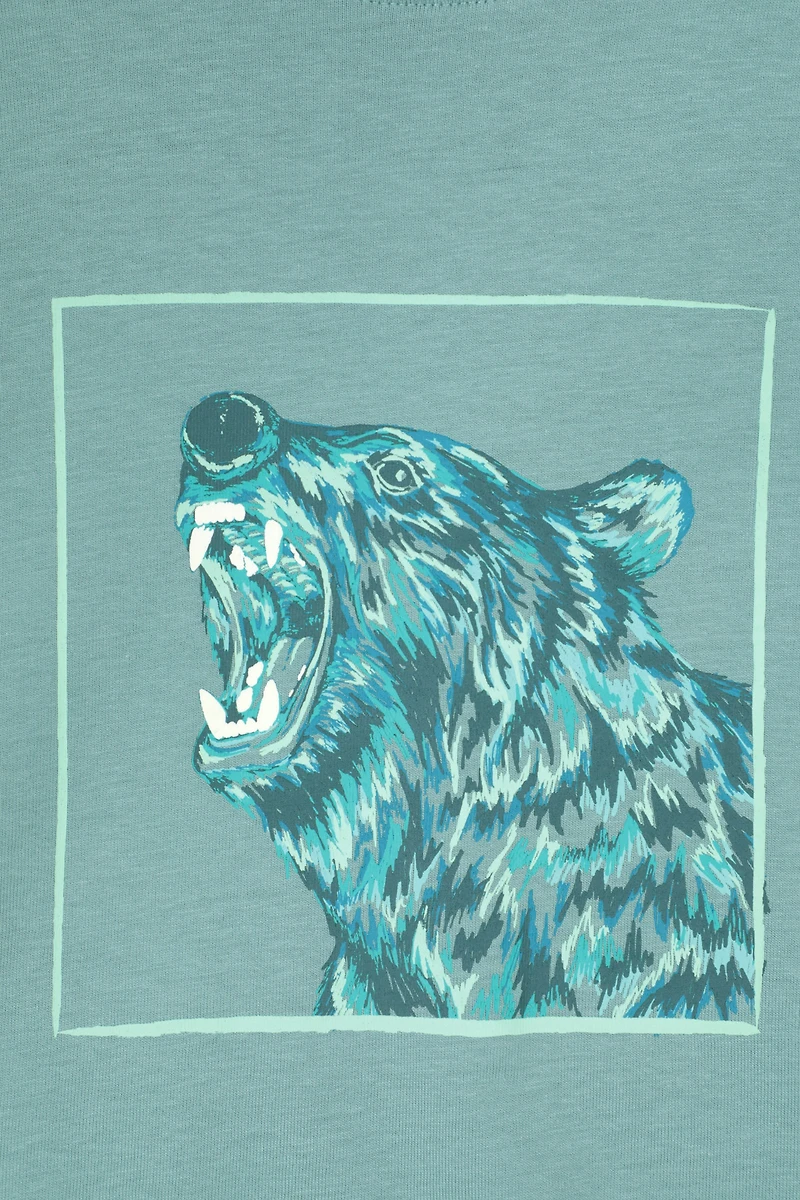 Glow The Dark Bear Kids Tee
