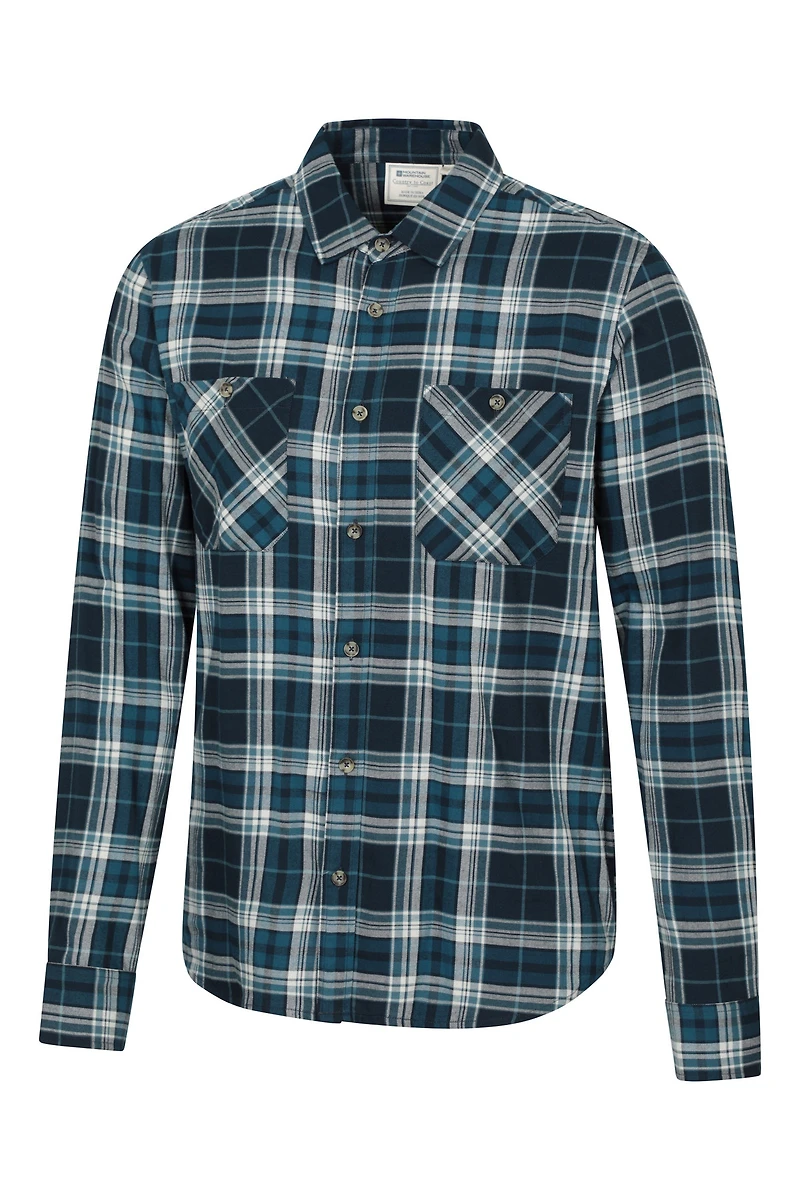 Maine Mens Flannel Long Sleeve Shirt