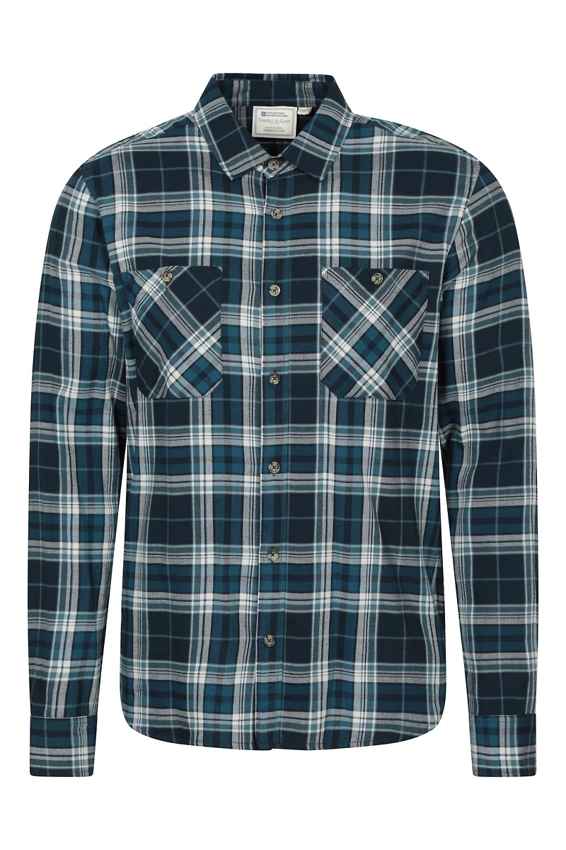 Maine Mens Flannel Long Sleeve Shirt
