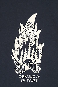 Camping Is Tents Graphic Short Sleeve T-Shirt