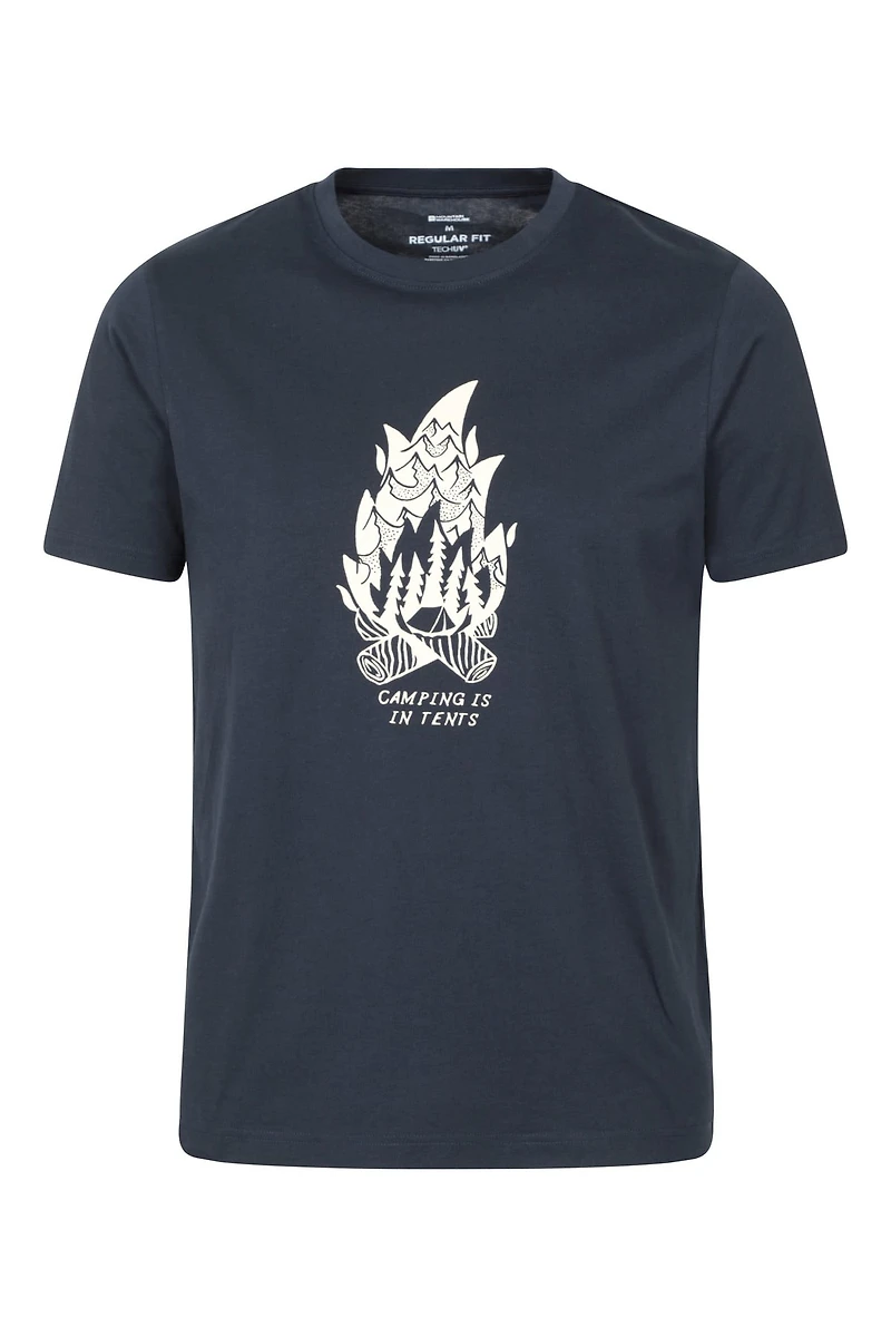 Camping Is Tents Graphic Short Sleeve T-Shirt