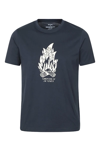 Camping Is Tents Graphic Short Sleeve T-Shirt