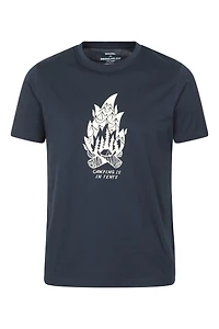 Camping Is Tents Graphic Short Sleeve T-Shirt