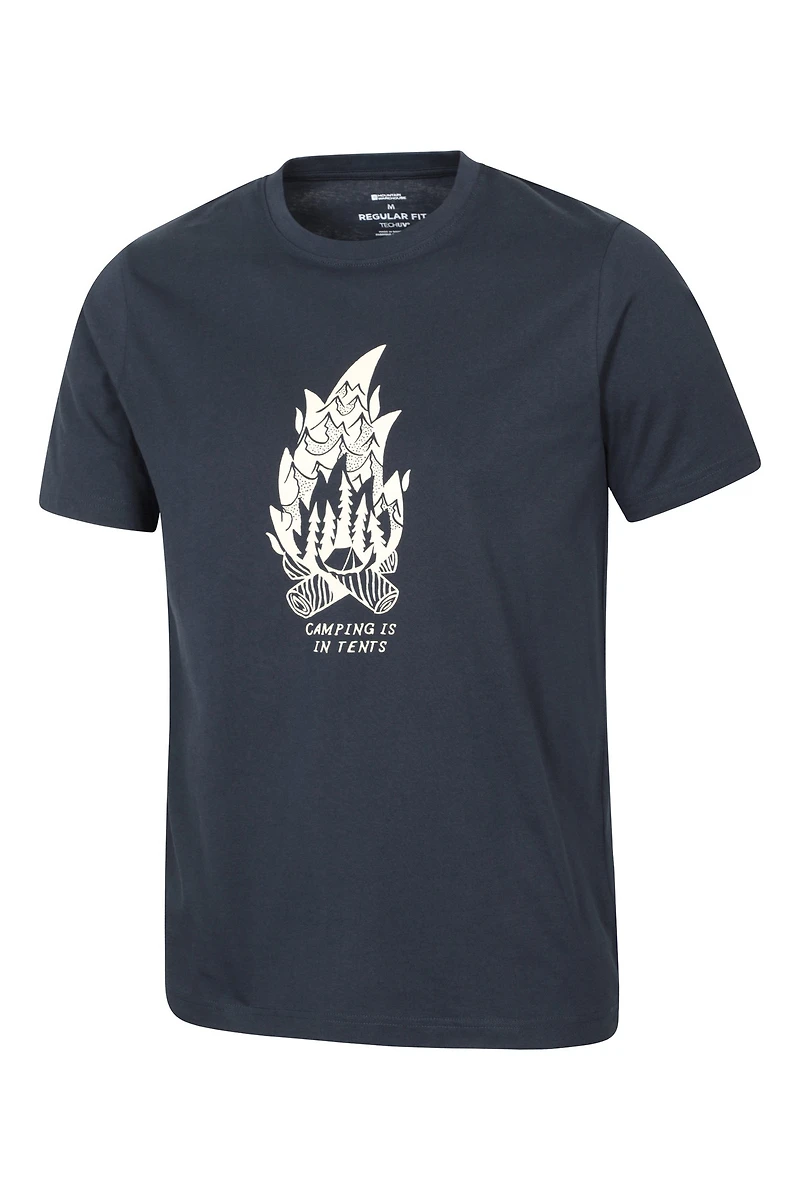 Camping Is Tents Graphic Short Sleeve T-Shirt