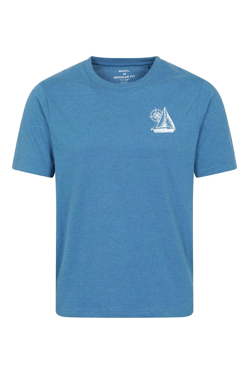 Sail Boat Mens Graphic T-Shirt