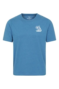 Sail Boat Mens Graphic T-Shirt
