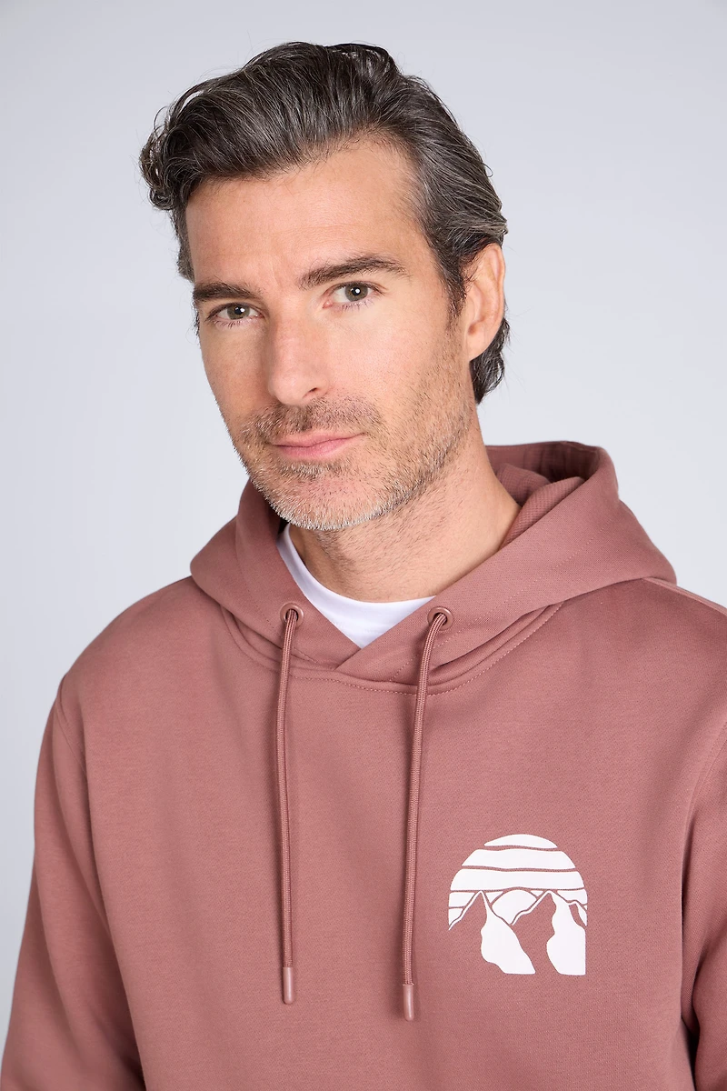 Mountain Badge Graphic Mens Hoodie