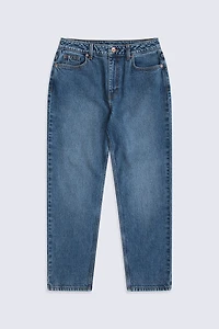 High Waisted Straight Leg Womens Jeans