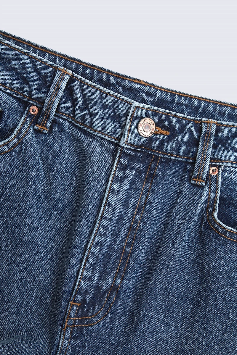 High Waisted Straight Leg Womens Jeans