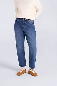 High Waisted Straight Leg Womens Jeans