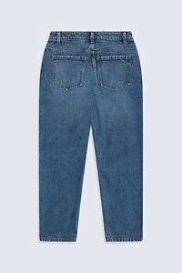 High Waisted Straight Leg Womens Jeans