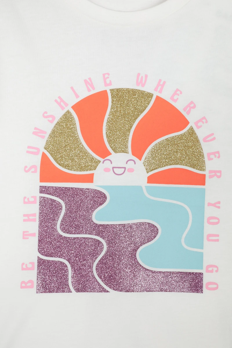 Sequin Sunrise Kids Tee