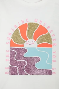 Sequin Sunrise Kids Tee