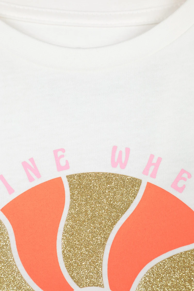 Sequin Sunrise Kids Tee