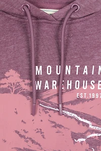 Printed Winding Trek Womens Relaxed Fit Hoodie