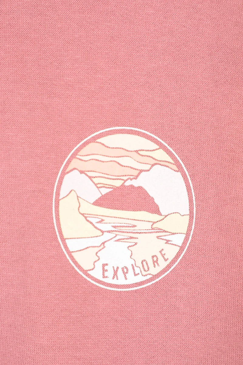 Printed Landscape Womens Regular Fit Hoodie