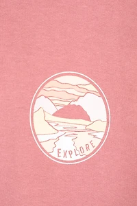 Printed Landscape Womens Regular Fit Hoodie