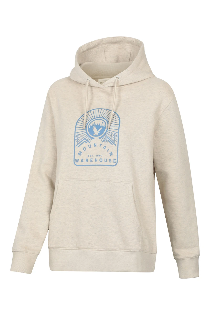 Printed Eagle Forest Womens Regular Fit Hoodie